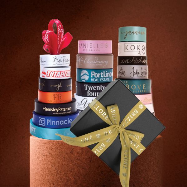 chocolade verpakkingen bedrukte linten